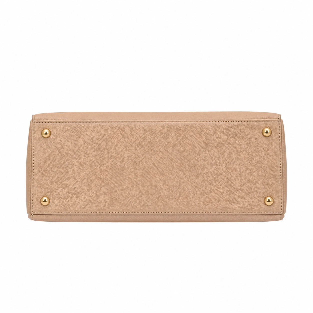 Bagzor Beige Structured Tote Handbag