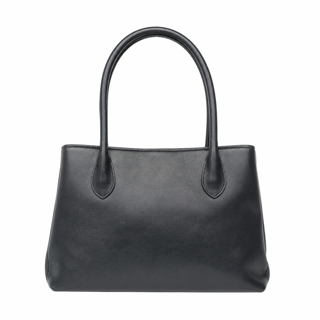 Bagzor Black Faux Leather Tote Shoulder Bag
