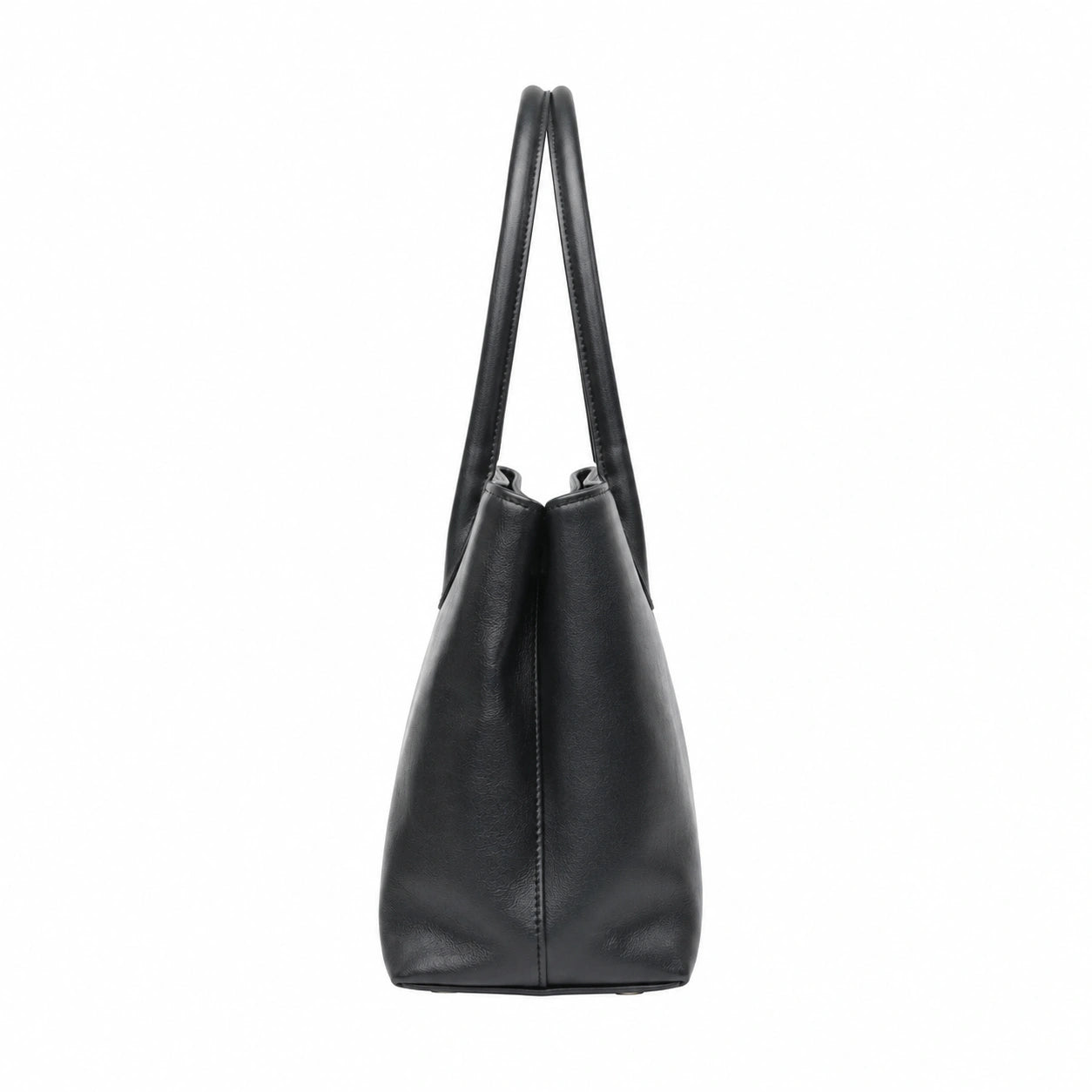 Bagzor Black Faux Leather Tote Shoulder Bag
