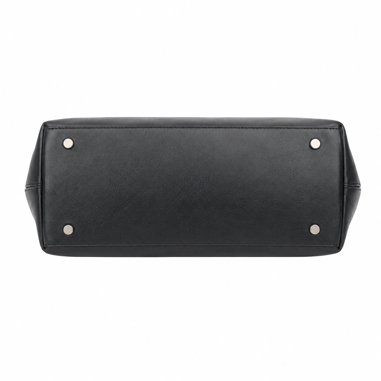 Bagzor Black Faux Leather Tote Shoulder Bag