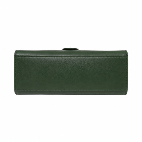 Bagzor Green Structured Top Handle Handbag