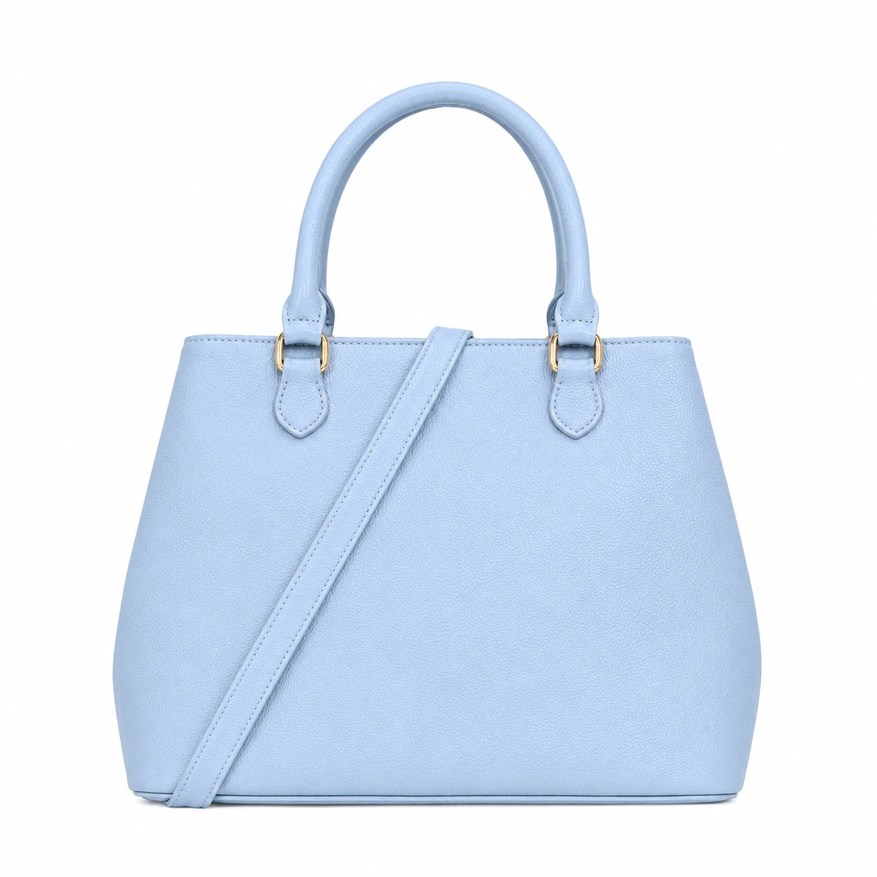 Bagzor Light Blue Structured Satchel Handbag