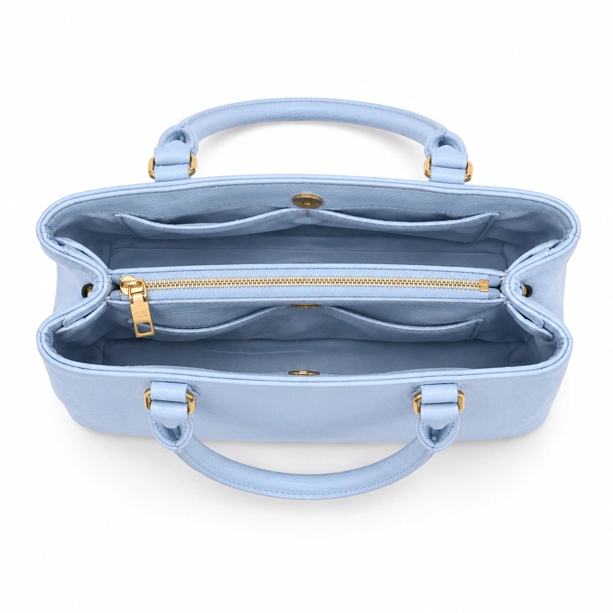 Bagzor Light Blue Structured Satchel Handbag